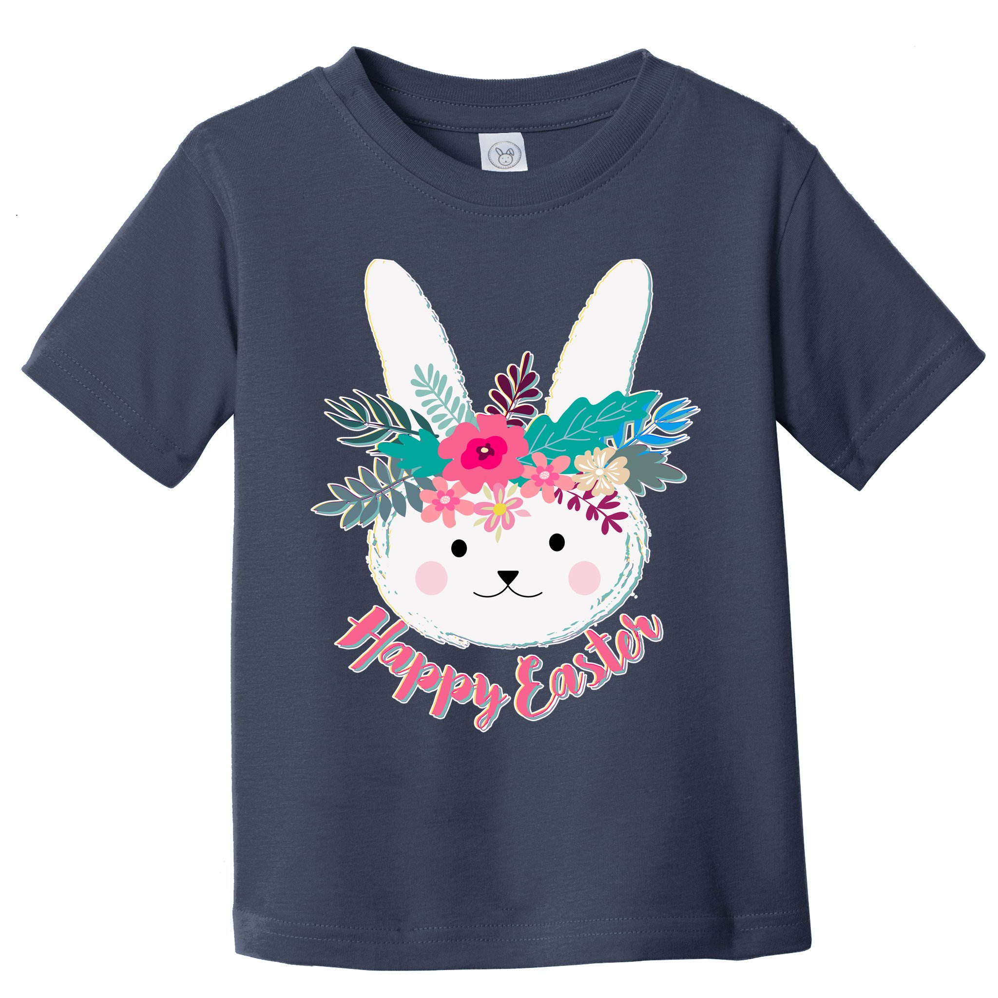 Happy Easter Flower Bunny Toddler T-Shirt