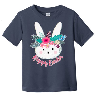 Happy Easter Flower Bunny Toddler T-Shirt