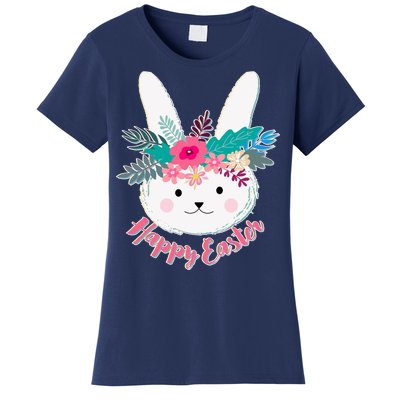 Happy Easter Flower Bunny Women's T-Shirt