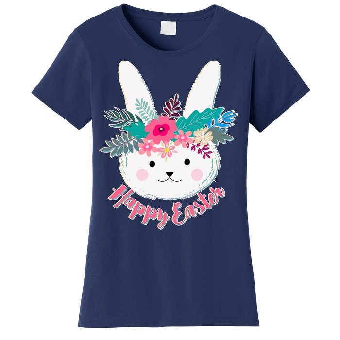 Happy Easter Flower Bunny Women's T-Shirt