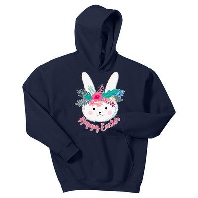 Happy Easter Flower Bunny Kids Hoodie