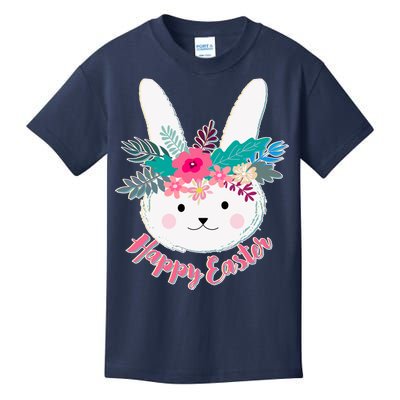 Happy Easter Flower Bunny Kids T-Shirt