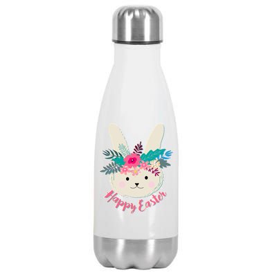 Happy Easter Flower Bunny Stainless Steel Insulated Water Bottle