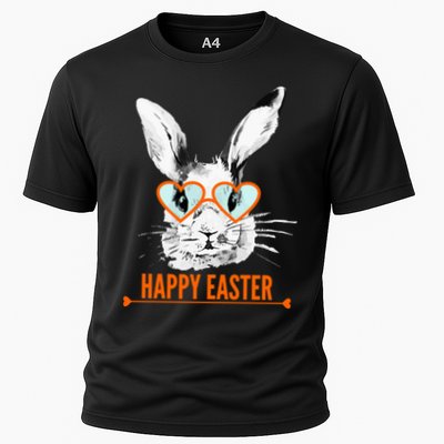 Happy Easter Hipster Bunny Rabbit Performance Shirt
