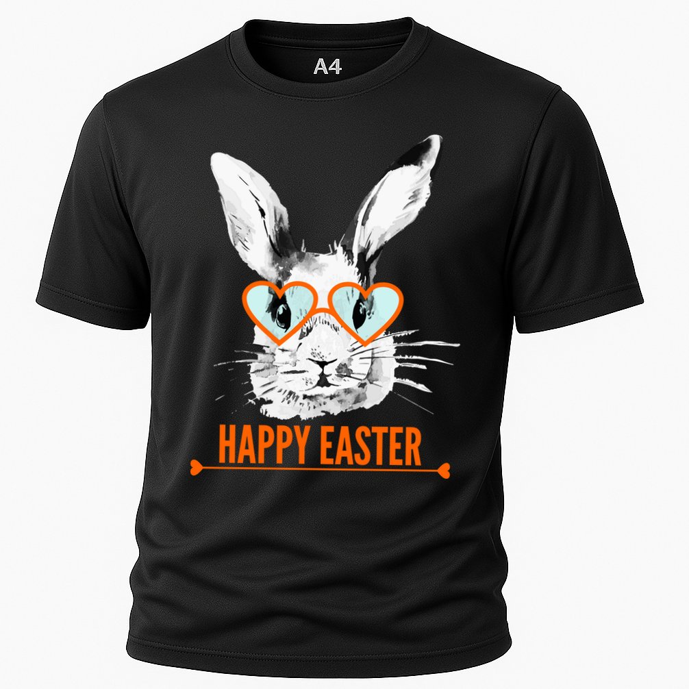 Happy Easter Hipster Bunny Rabbit Performance Shirt