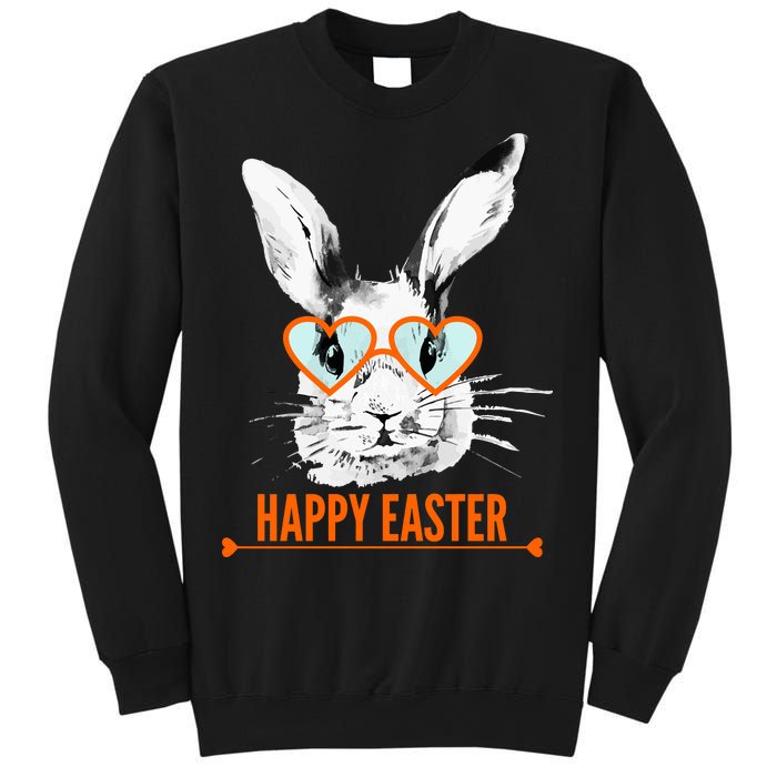 Happy Easter Hipster Bunny Rabbit Sweatshirt