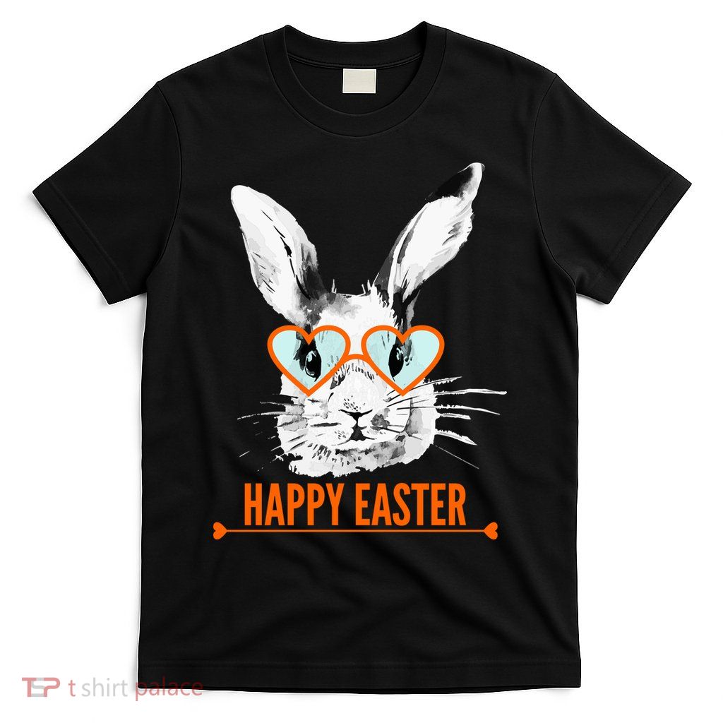 Happy Easter Hipster Bunny Rabbit T-Shirt