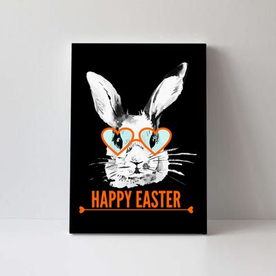 Happy Easter Hipster Bunny Rabbit Canvas