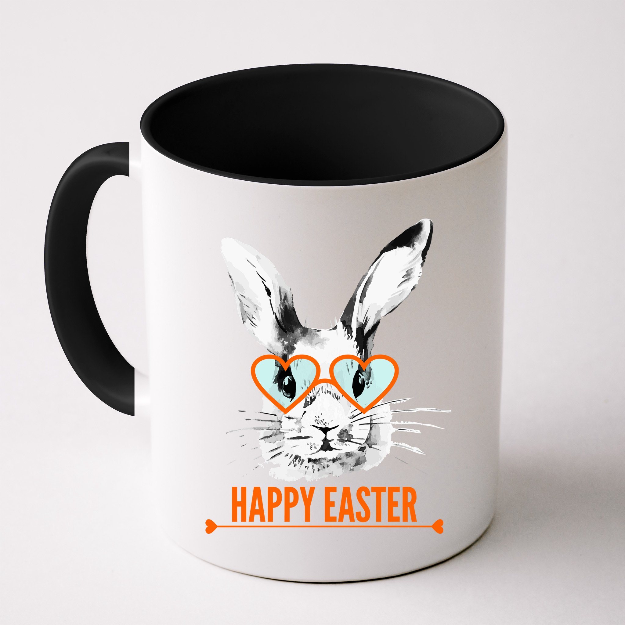 Happy Easter Hipster Bunny Rabbit Mug