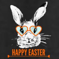 Happy Easter Hipster Bunny Rabbit 15oz Campfire Ceramic Mug