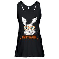 Happy Easter Hipster Bunny Rabbit Ladies Essential Flowy Tank