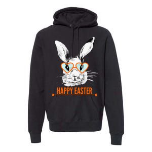 Happy Easter Hipster Bunny Rabbit Premium Hoodie