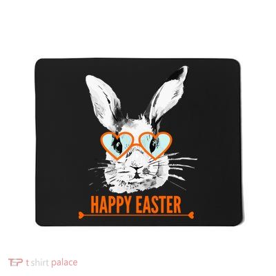 Happy Easter Hipster Bunny Rabbit Mousepad
