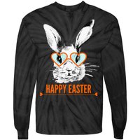 Happy Easter Hipster Bunny Rabbit Tie-Dye Long Sleeve Shirt