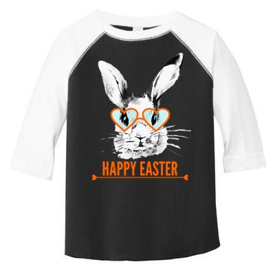 Happy Easter Hipster Bunny Rabbit Toddler Fine Jersey T-Shirt