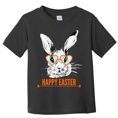 Happy Easter Hipster Bunny Rabbit Toddler T-Shirt