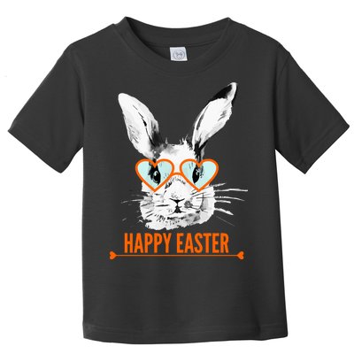 Happy Easter Hipster Bunny Rabbit Toddler T-Shirt