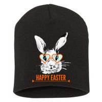 Happy Easter Hipster Bunny Rabbit Short Acrylic Beanie