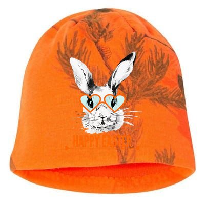 Happy Easter Hipster Bunny Rabbit Kati - Camo Knit Beanie