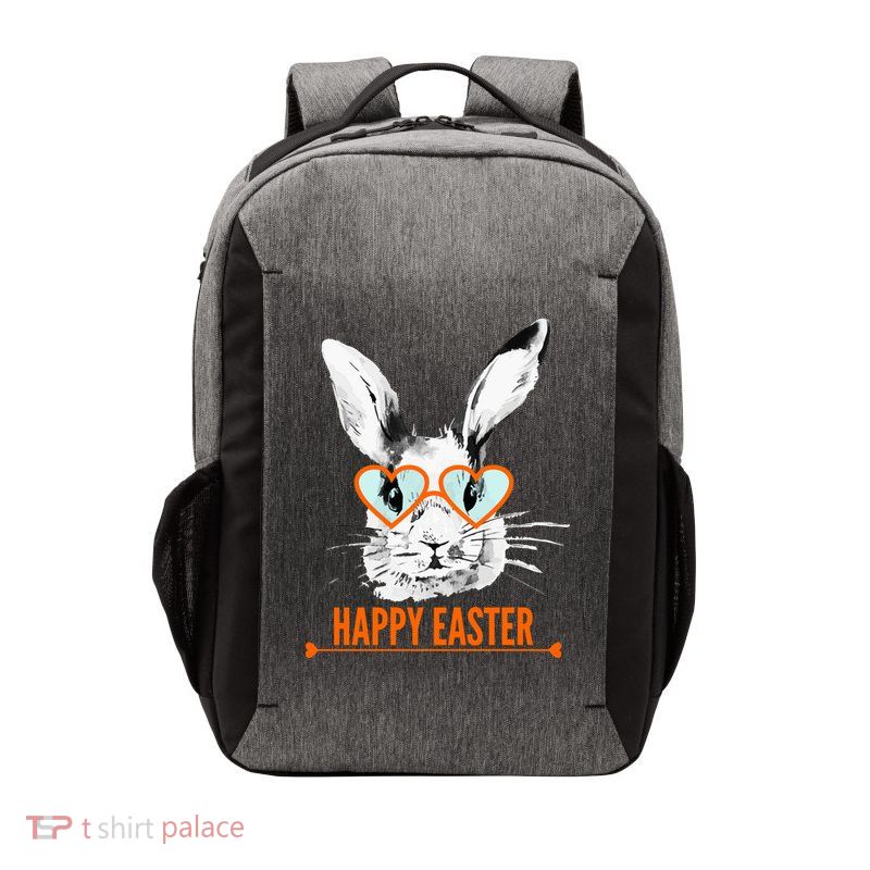 Happy Easter Hipster Bunny Rabbit Vector Backpack