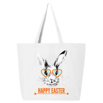 Happy Easter Hipster Bunny Rabbit 25L Jumbo Tote