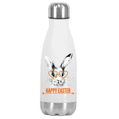 Happy Easter Hipster Bunny Rabbit Stainless Steel Insulated Water Bottle