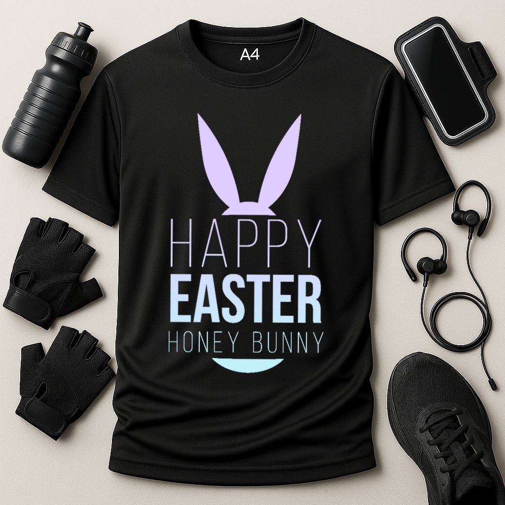 Happy Easter Honey Bunny Cooling Performance Crew T-Shirt
