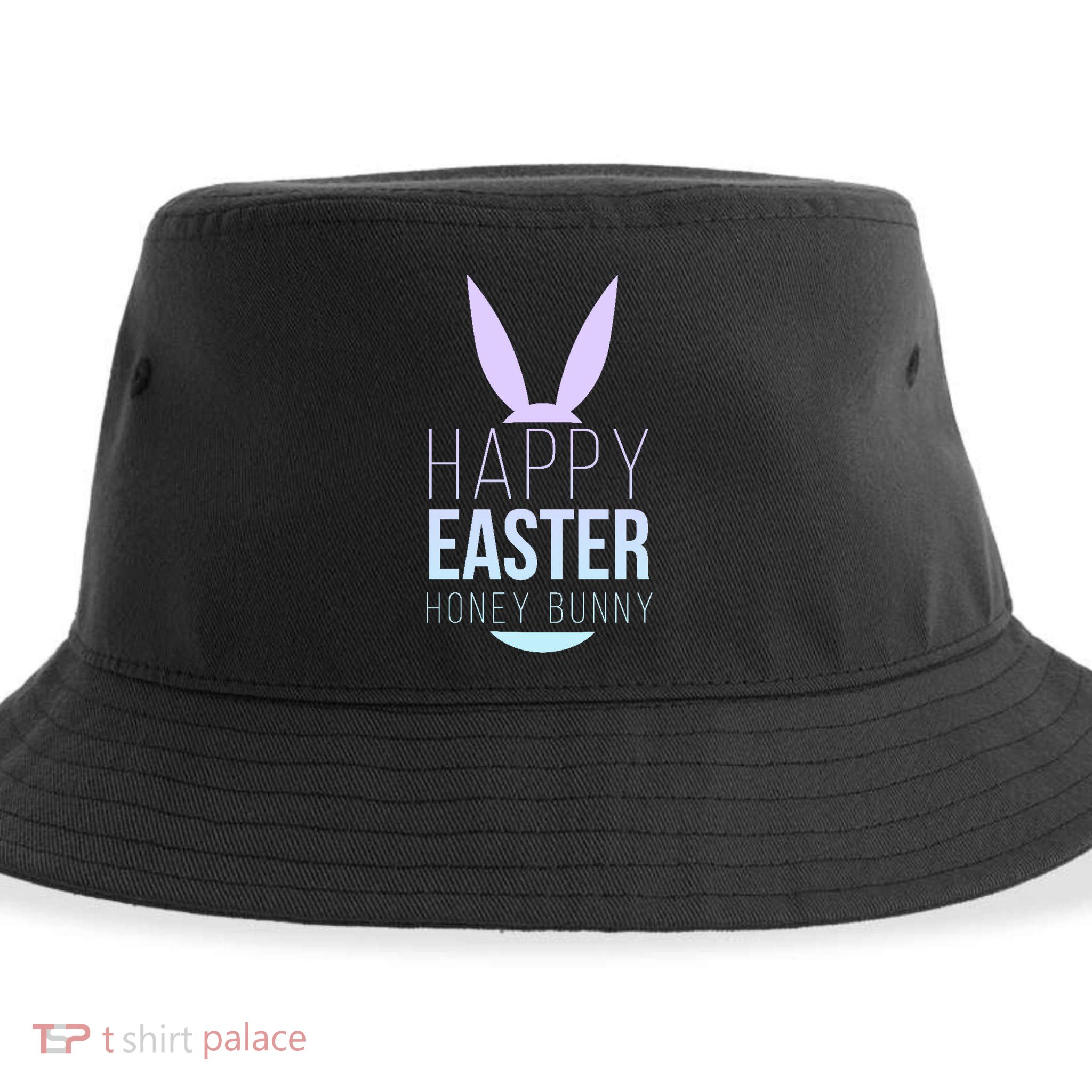 Happy Easter Honey Bunny Sustainable Bucket Hat