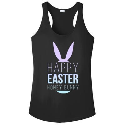 Happy Easter Honey Bunny Ladies PosiCharge Competitor Racerback Tank