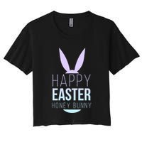 Happy Easter Honey Bunny Women's Crop Top Tee