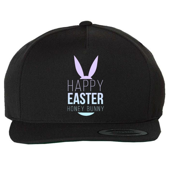 Happy Easter Honey Bunny Wool Snapback Cap