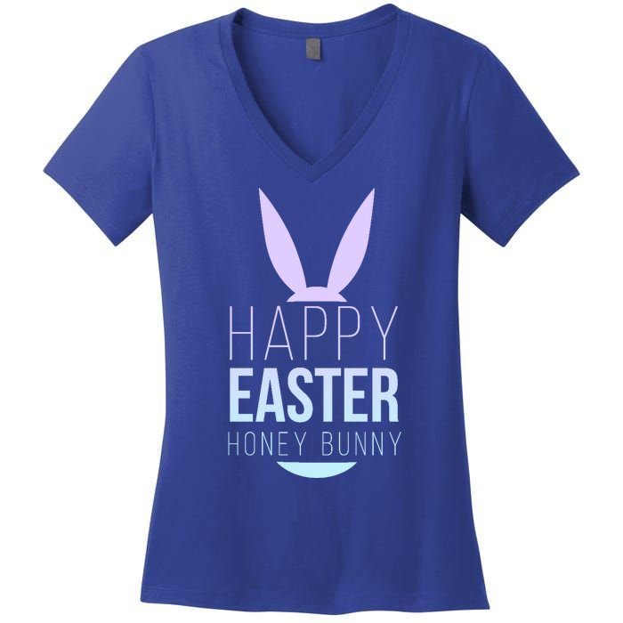 Happy Easter Honey Bunny Women's V-Neck T-Shirt