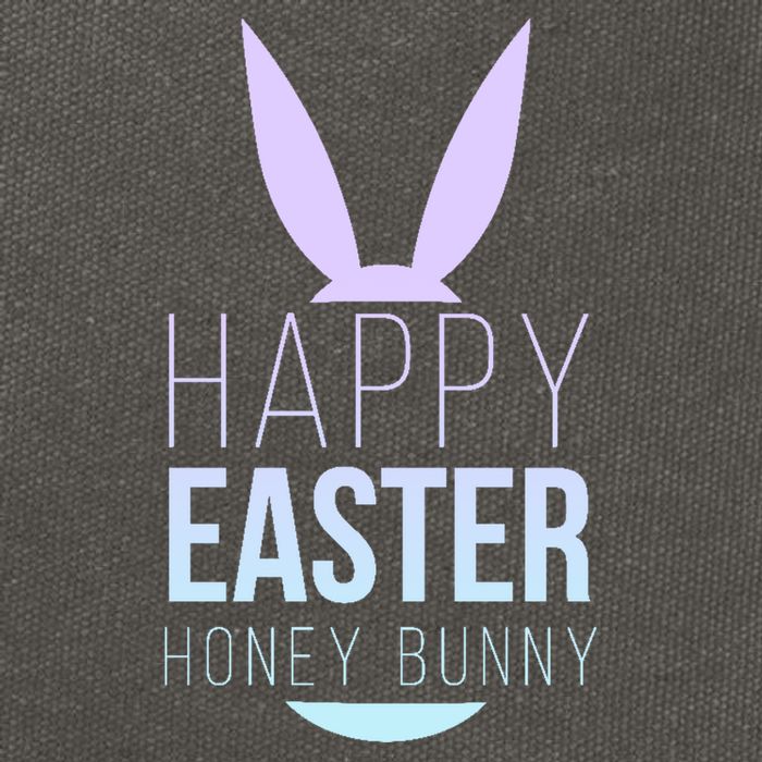Happy Easter Honey Bunny Cotton Canvas Backpack