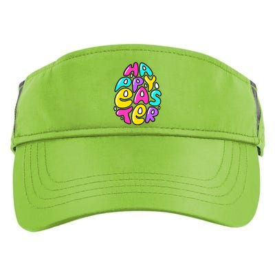 Happy Easter Pastel Egg Adult Drive Performance Visor