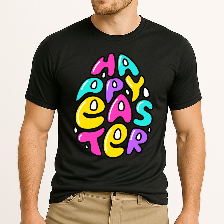 Happy Easter Pastel Egg Performance Shirt