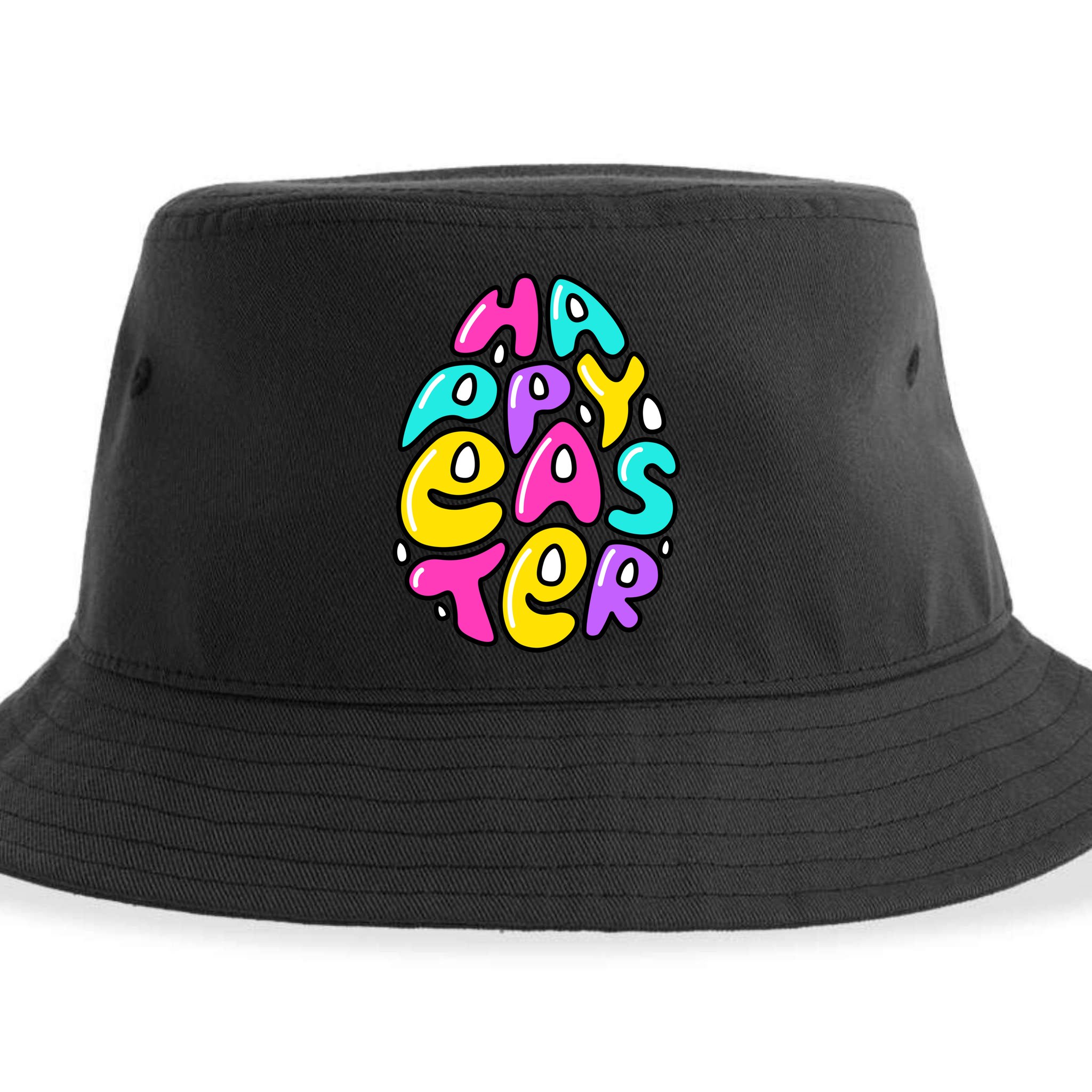 Happy Easter Pastel Egg Sustainable Bucket Hat