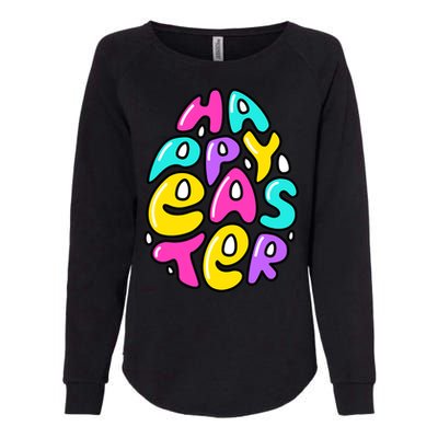 Happy Easter Pastel Egg Womens California Wash Sweatshirt