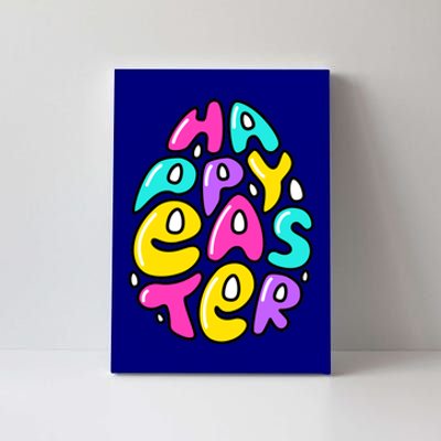 Happy Easter Pastel Egg Canvas