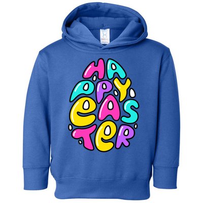 Happy Easter Pastel Egg Toddler Hoodie