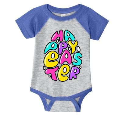 Happy Easter Pastel Egg Infant Baby Jersey Bodysuit