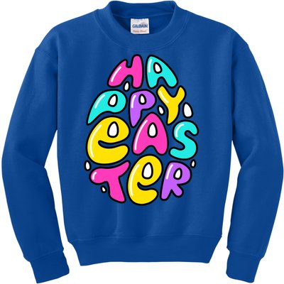 Happy Easter Pastel Egg Kids Sweatshirt