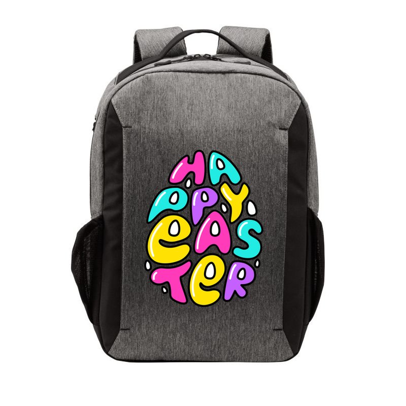 Happy Easter Pastel Egg Vector Backpack