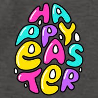 Happy Easter Pastel Egg Vector Backpack