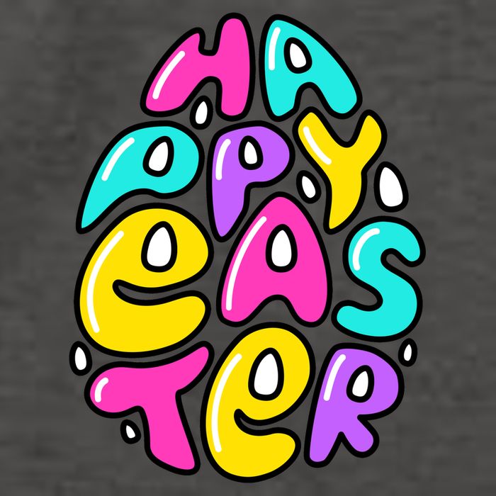 Happy Easter Pastel Egg Vector Backpack