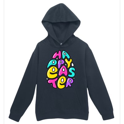 Happy Easter Pastel Egg Urban Pullover Hoodie