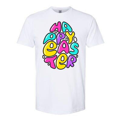 Happy Easter Pastel Egg Softstyle® CVC T-Shirt