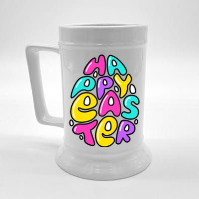 Happy Easter Pastel Egg Beer Stein