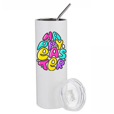 Happy Easter Pastel Egg Stainless Steel Tumbler