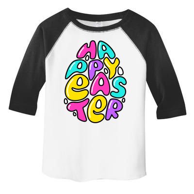 Happy Easter Pastel Egg Toddler Fine Jersey T-Shirt