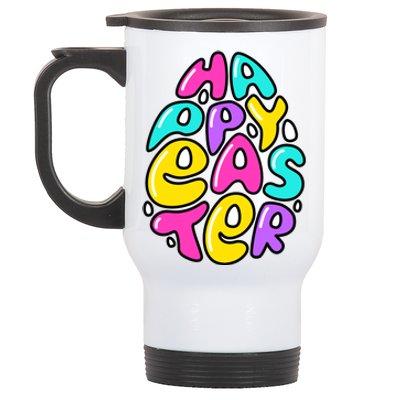 Happy Easter Pastel Egg Stainless Steel Travel Mug